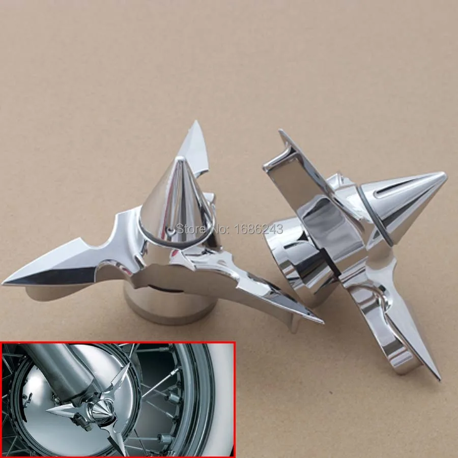 

Motorcycle Part Spun Blade Spinning Front Axle Cap Nut Cover Fits For Harley Dyna Softail Electra Glide Touring V-Rod Chrome