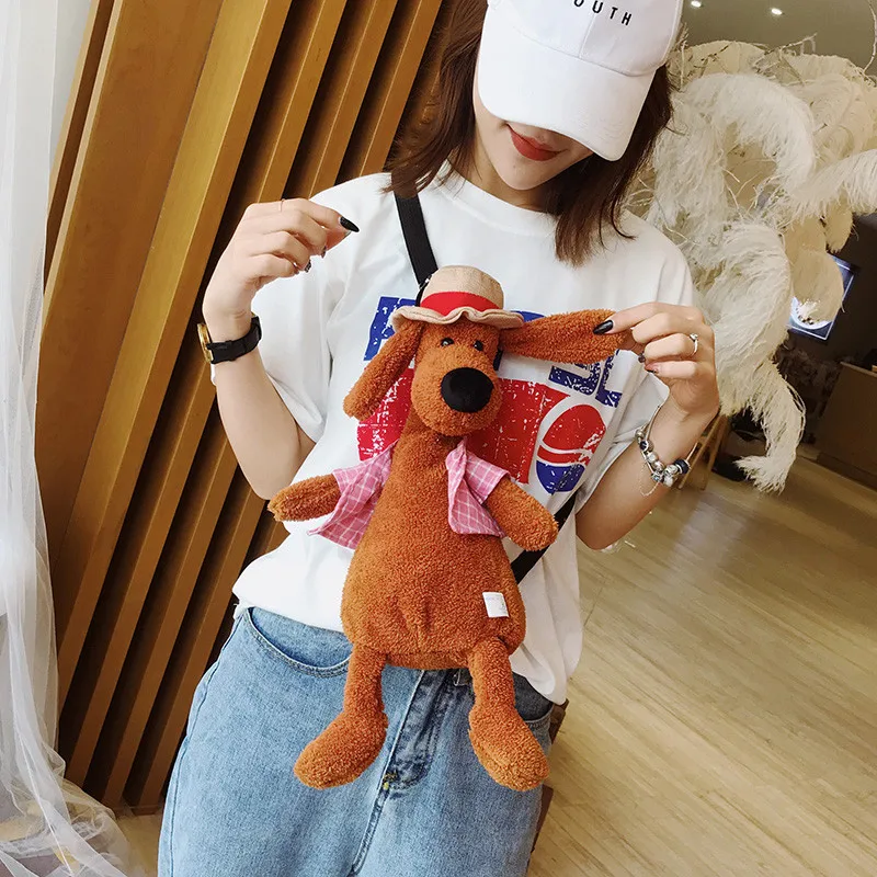 2019 Новая модная плюшевая сумка через плечо с мультяшной собачкой уткой милая на