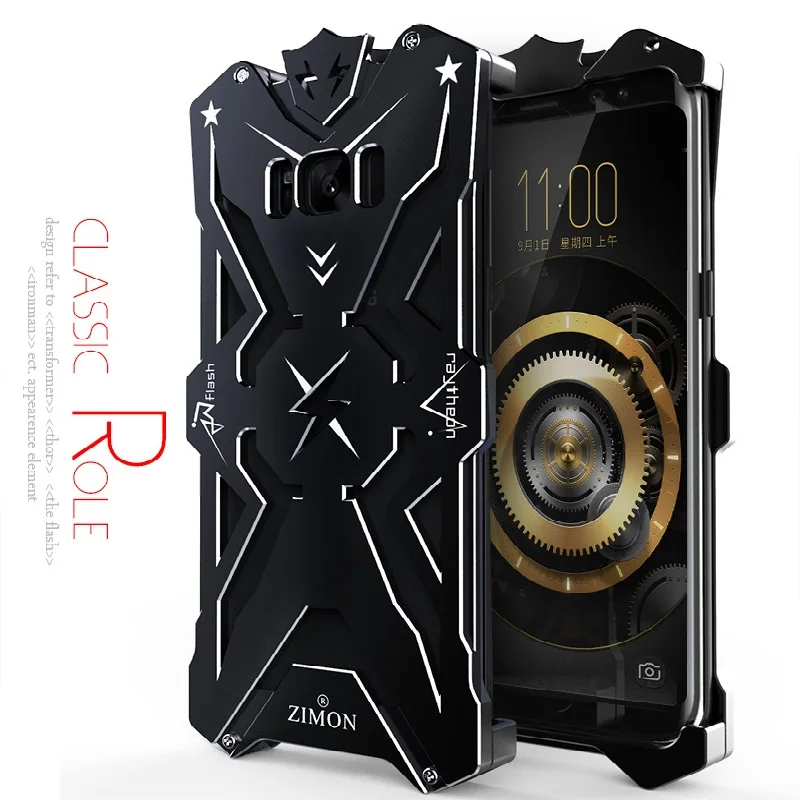 Zimon Тор IRONMAN Броня Алюминий металлический чехол для телефона для samsung S8 плюс рама противоударный чехол для samsung Galaxy S8