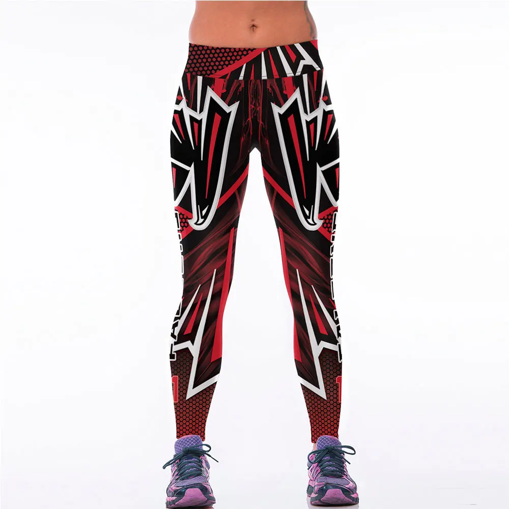 Новый Стиль Атланта Спортивные Леггинсы 3D Печатных Американского Футбола Женщин