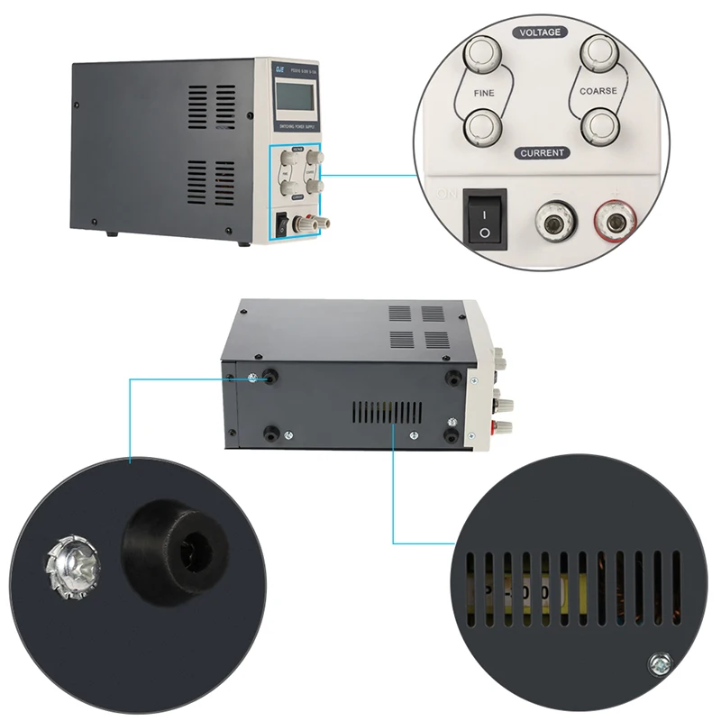 QJE PS3005 30V 5A Профессиональный ЖК цифровой Регулируемый источник питания