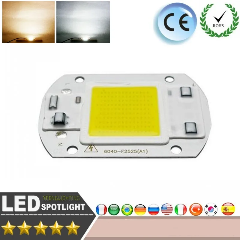 10 Вт 30 40 60 220 В COB лампы Чип Вход смарт-ic драйвера пригодный для diy светодиодный