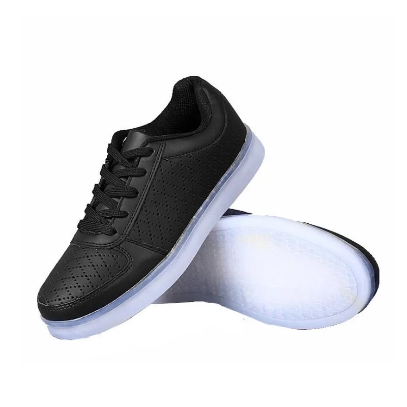 Новые кроссовки мальчиков и девочек СВЕТОДИОДНАЯ вспышка освещенные обувь