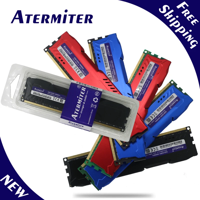 Оперативная память atermiter DDR3 2 ГБ 4 8 PC3 1866 1600 1333 МГц 10600 12800 радиатор ПК модуль памяти