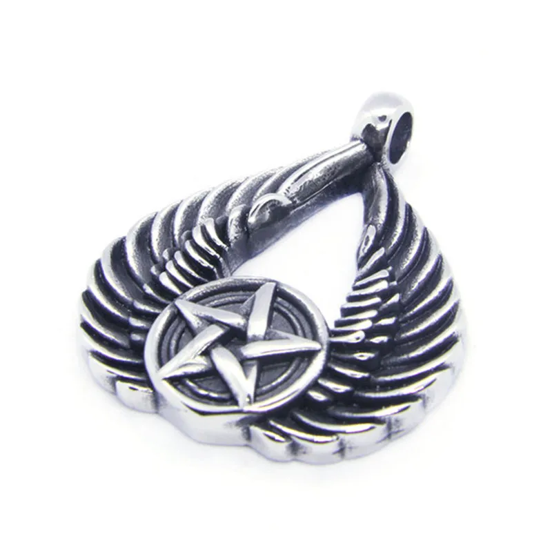 Rany&ampRoy Newest Angle Wings Pendant 316L Stainless Steel Jewelry Biker Band Party | Украшения и аксессуары