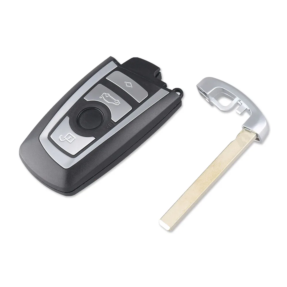 KEYYOU 10 шт./лот 4 кнопки смарт ключ дистанционный для BMW F CAS4 5 серии 7 чехол|Ключ от