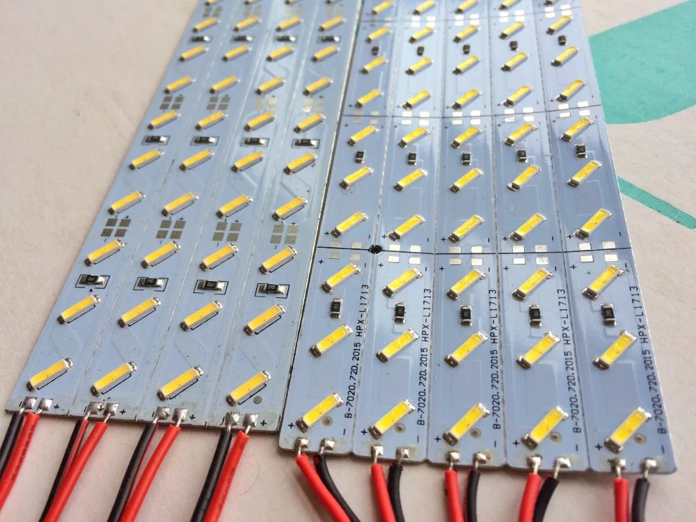 100 м Светодиодная лента DC24V 72SMD 7020 1 м/катушка жесткая Жесткая светодиодная витрина
