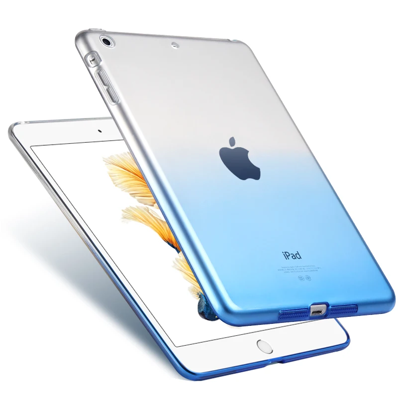 Мягкий ТПУ чехол для Apple iPad Mini ультра тонкий полупрозрачный задний Чехол Защитная
