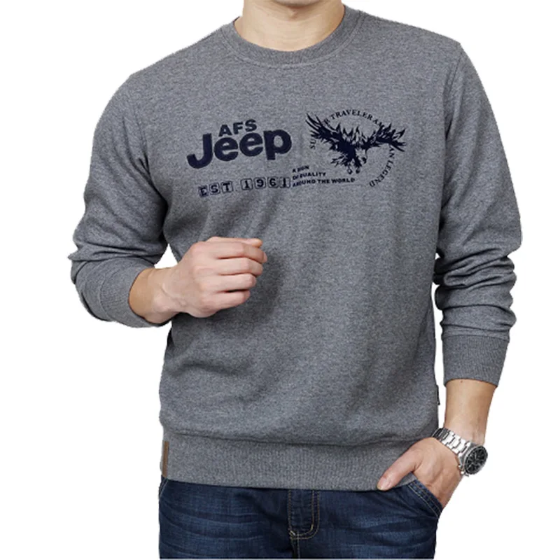 AFS JEEP брендовые флисовые толстовки для мужчин весна осень теплые мужские s толстовки повседневные свободные хлопковые мужские толстовки принт буквы уличная
