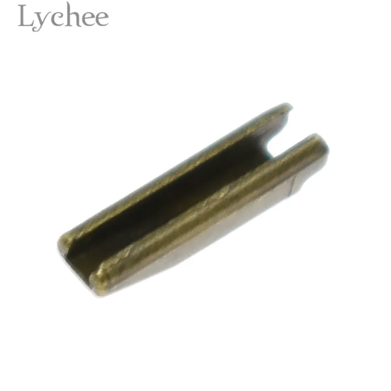 Lychee 10 наборов металлические ремонтные молнии стопор открытый конец молнии стопор DIY Швейные молнии аксессуары для одежды