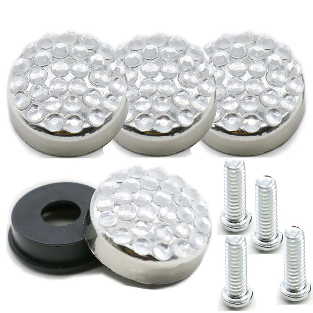 Винты для рамки номерного знака из нержавеющей стали с причудливыми серебряными