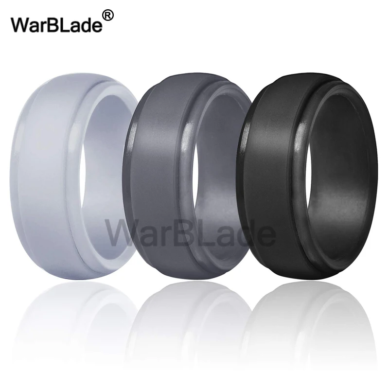 WarBLade, новинка, пищевое качество, FDA, силиконовые кольца для мужчин, свадебные резинки, гипоаллергенные, гибкие, антибактериальные, силиконовое кольцо на палец