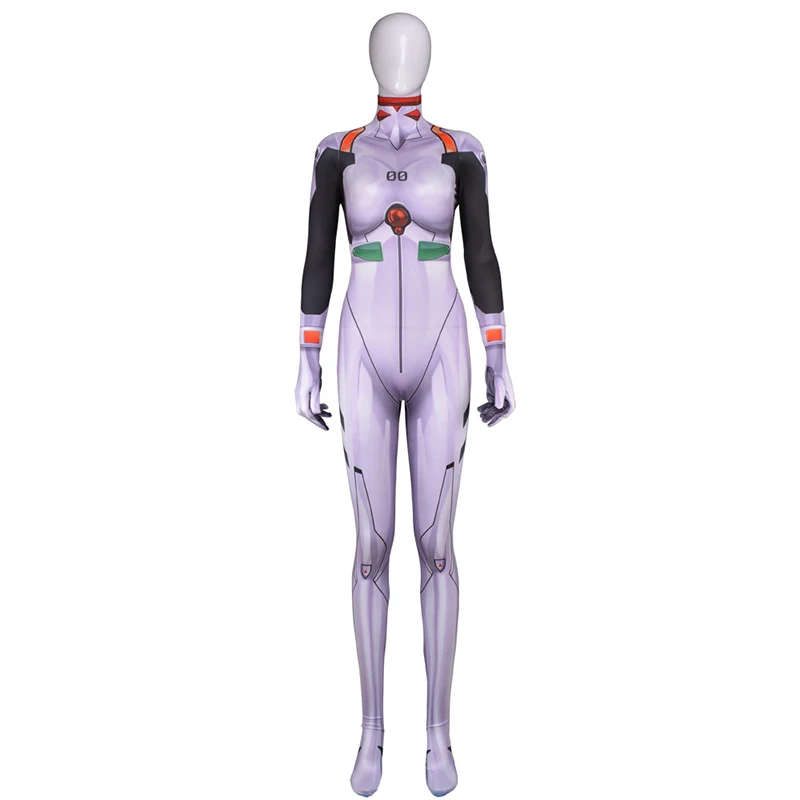 Аниме Ayanami Rei комбинезоны Genesis Evangelion унисекс полный корпус Зентаи