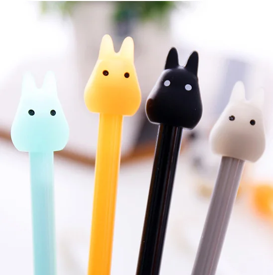 60 шт. гелевая ручка kawaii партия конфетных цветов ручки с Тоторо для школьников