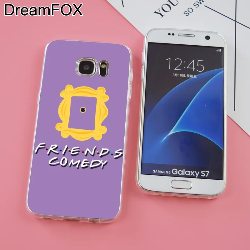 DREAMFOX K102 друзья ТВ шоу Мягкий ТПУ силиконовый чехол для samsung Galaxy Note S 6 7 8 9 Edge Plus Grand
