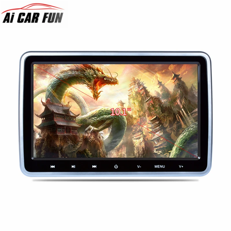 Монитор для подголовника автомобиля 10 1 дюйма 1024*600 DVD плеер с USB/SD/HDMI/FM