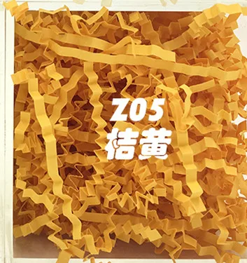 yellow 19 цветов-Ширина 3 мм-подарочная корзина Shred, бумажный наполнитель «Трава» 500 г - Цвет: yellow