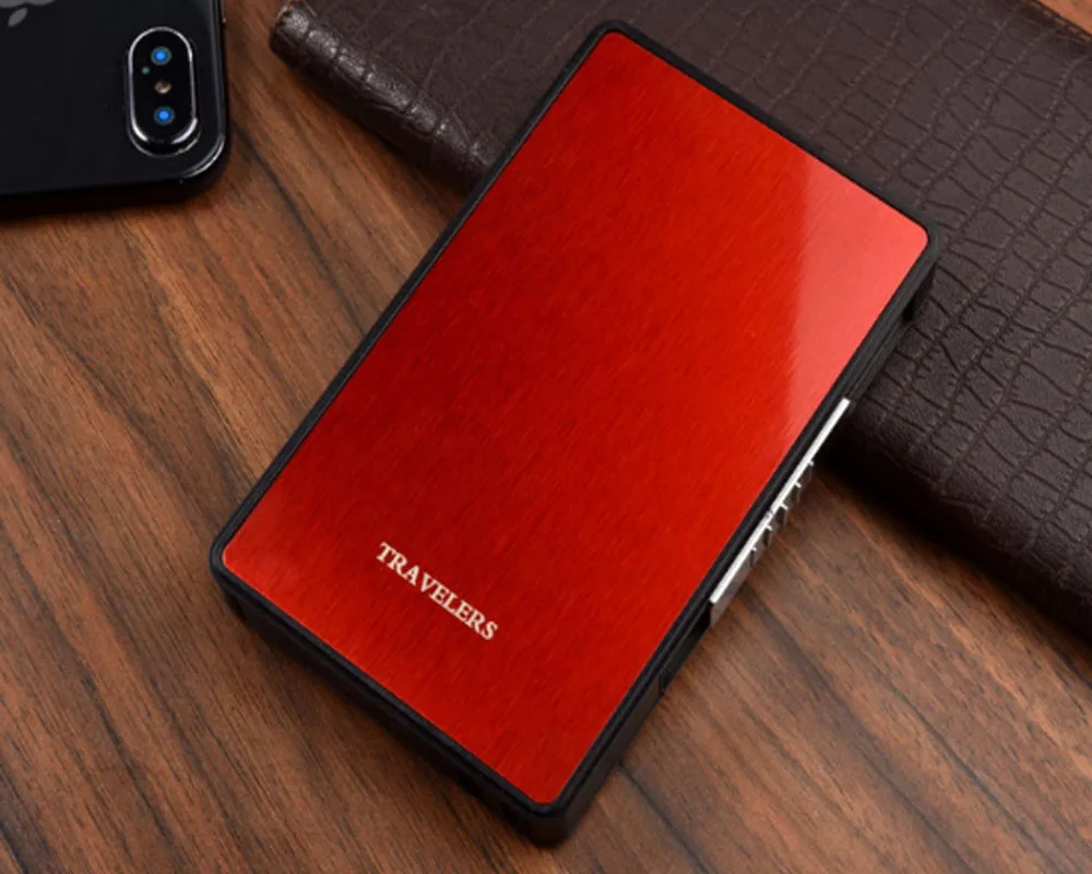 100 шт USB Зажигалка чехол для 16 сигарет с длиной 100 мм и диаметром 5 мм