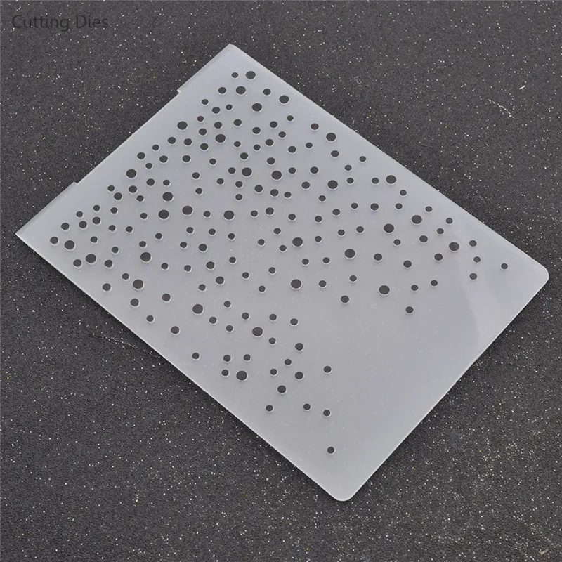 

2019 Big Round Dots Plastic Embossing Folder For Scrapbook DIY Album Card Making Plastic Template Stamp Paper Crafts Decoration