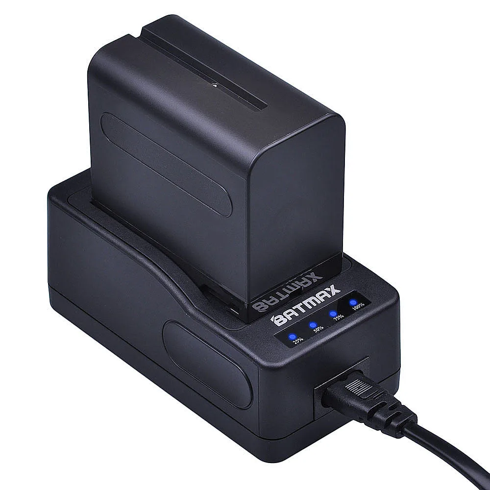 Аккумулятор Batmax 2 шт. сверхбыстрое зарядное устройство для Sony F975 F970 F960 F950MC1500C 190P 198P