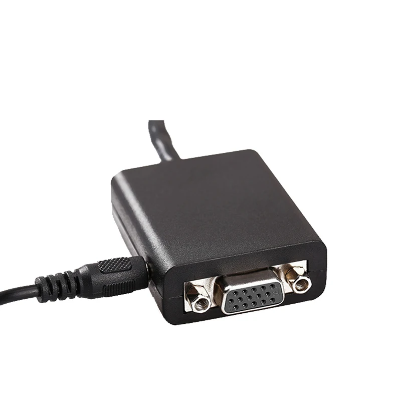 HD hdmi to vga Conversion audio transfer cable HDMI VGA adapter optical display port dvi mixer for tv box | Электроника