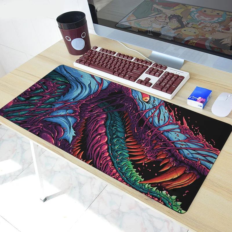 Игровой коврик для мыши Hyper Beast XL 900x400 мм большой игровой с закругленными краями