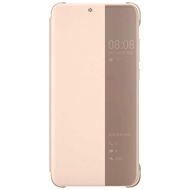Брендовый Официальный чехол для Huawei P20 / Pro умный флип /Pro оригинальный зеркальный