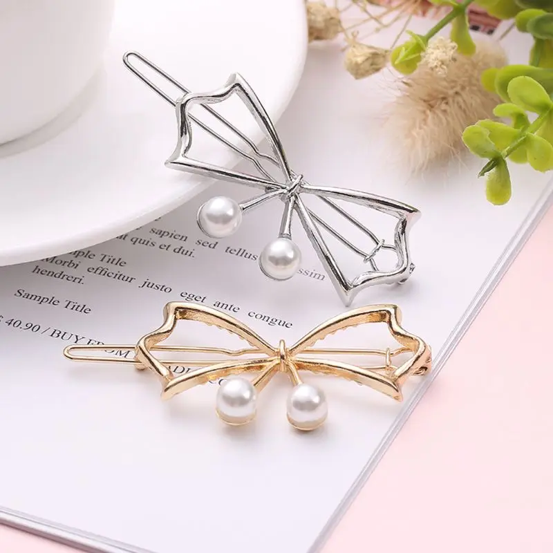 Женский металлический сплав Кнопка Bobby шпильки противоскользящие зубы крылья