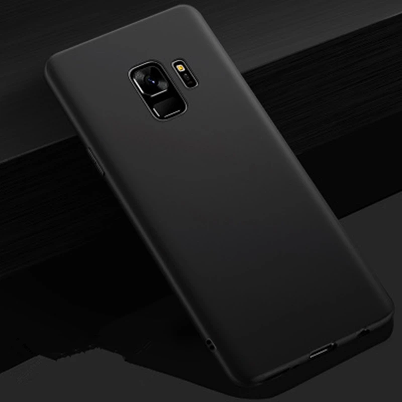 Мягкий силиконовый защитный чехол для samsung S10 Lite S9 S8 S7 Edge S6 S9 Plus тонкий ТПУ чехол для samsung A10 A20 A30 M40-70 чехол - Цвет: Black