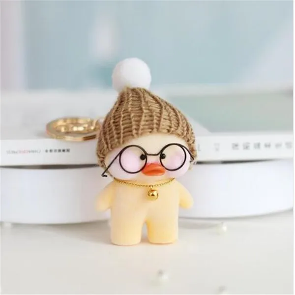 9 Новинка, Lalafanfan, милый брелок, Kawaii, кафе, Мими, желтая утка, фигурка, брелок, сумки, украшения, игрушки для детей - Цвет: 9