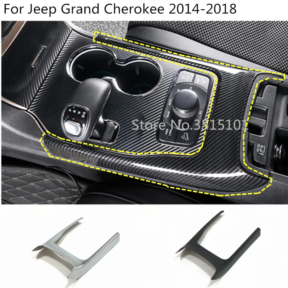 

Автомобильный внутренний средний рычаг переключения ручного тормоза лопастная чашка переключатель подлокотник рамка отделка для Jeep Grand ...