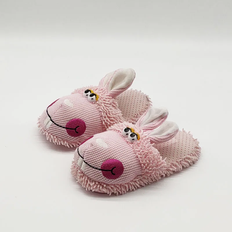

Girls Pink Rabbit Funny Shoes Men Women Winter Slippers Custom Slippers Home House Slippers Children Indoor Warm