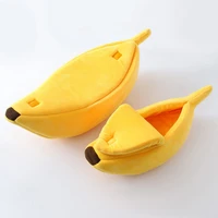 creative banana shape pet nest comfortable cat litter kennel pet bed multiple colors suitable for small and medium pets db803