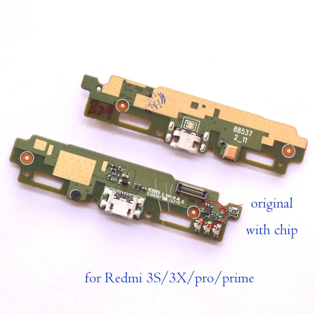 100% оригинальная USB-плата для Xiaomi Redmi 3 3S pro prime 3X док-разъем Micro Usb разъем зарядная