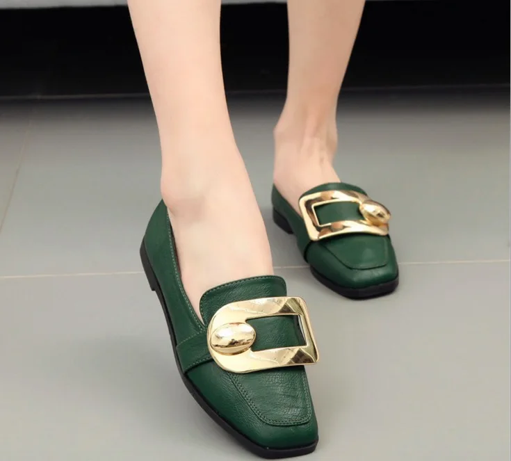 flats with bows spring new Female shallow mouth side buckle belt casual shoes woman flat 2017 | Обувь