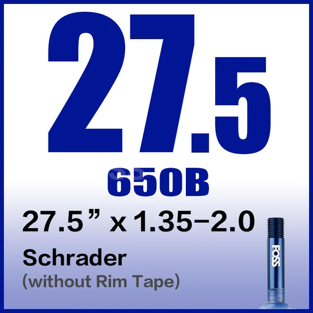 650B x 135 to 200 AV FOSS велосипедные шины Schrader/Presta 16/20/24/26/27,5/27/700C MTB дорожный велосипед внутренняя трубка резиновая велосипедная шина для велосипеда - Цвет: 650B x 135 to 200 AV