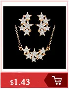 SHUANGR,, золотые серьги, массивное ожерелье с крестом для женщин, ювелирные наборы