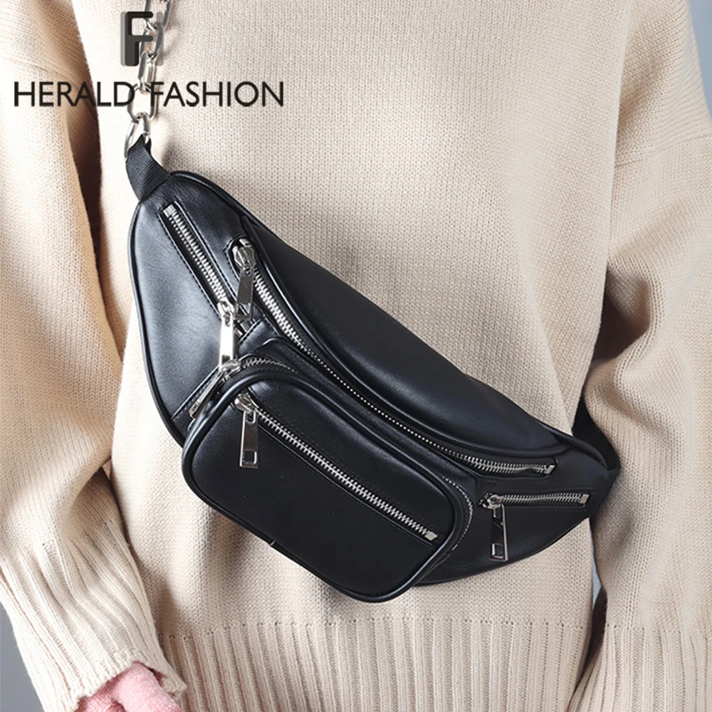 Многофункциональная поясная сумка Herald Fashion дорожная нагрудная сумочка из