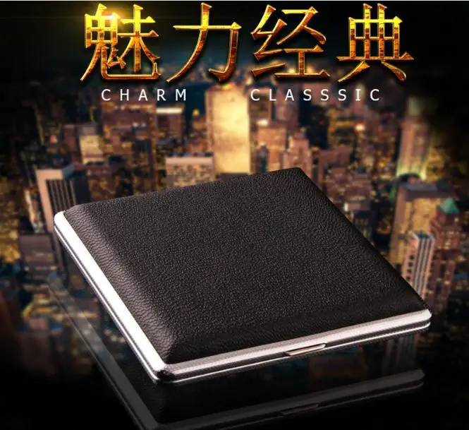 Новый Модный чехол из искусственной кожи с металлической рамкой для хранения