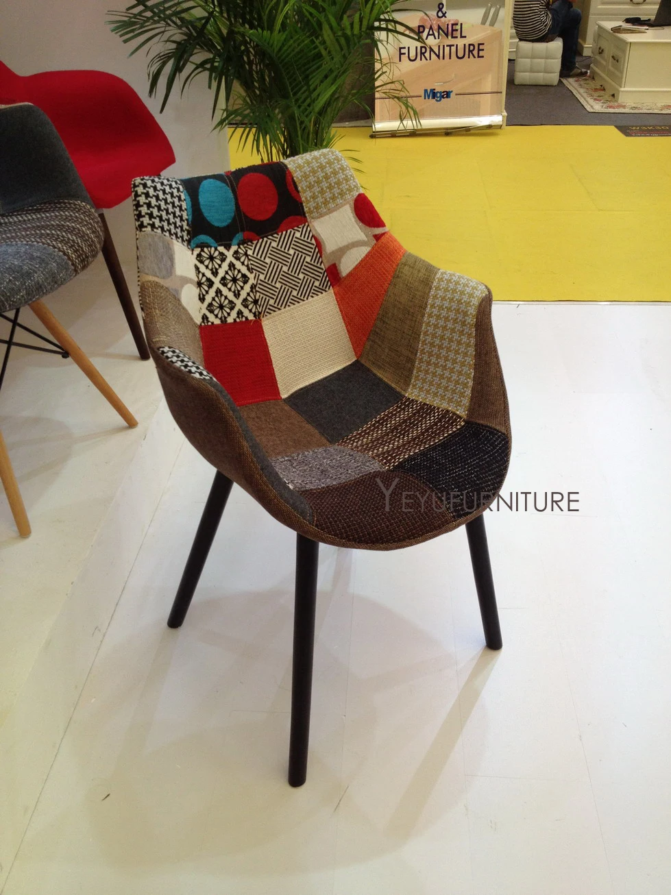 Современный дизайн твердая деревянная основа Лоскутная Ткань мягкий чехол