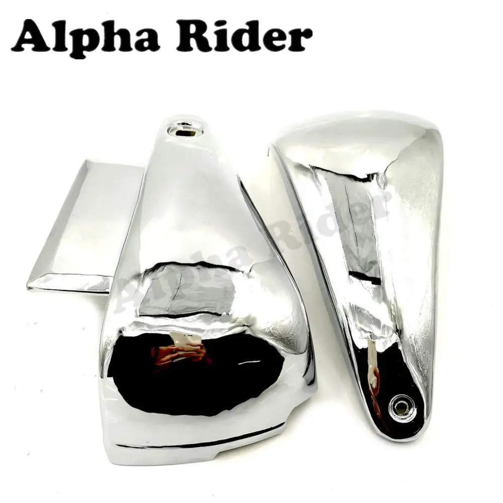 Motorcycle Battery Side Covers Frame Guard Fairing Protect Chrome for Kawasaki Vulcan 400/800 VN400 VN800/A/B/E Classic Drifter |