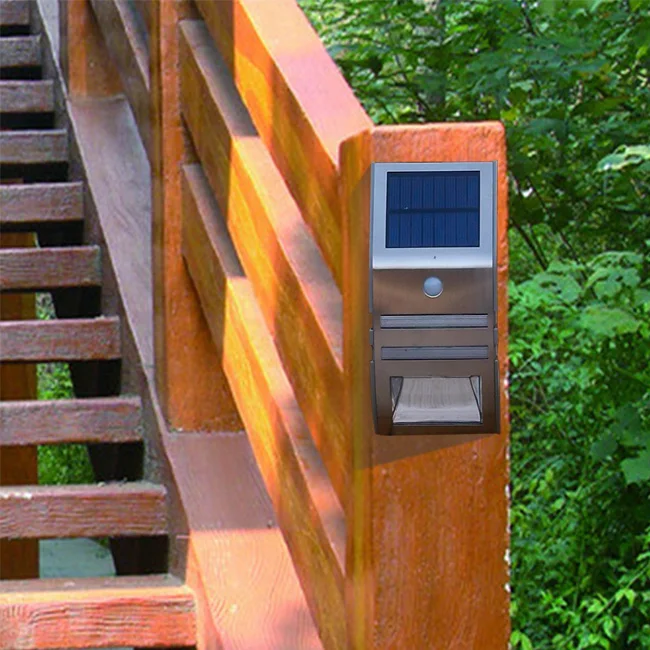 2017 Новый! Outdoor Motion Датчик ПРИВЕЛО Настенный Светильник с Солнечной энергии|sensor