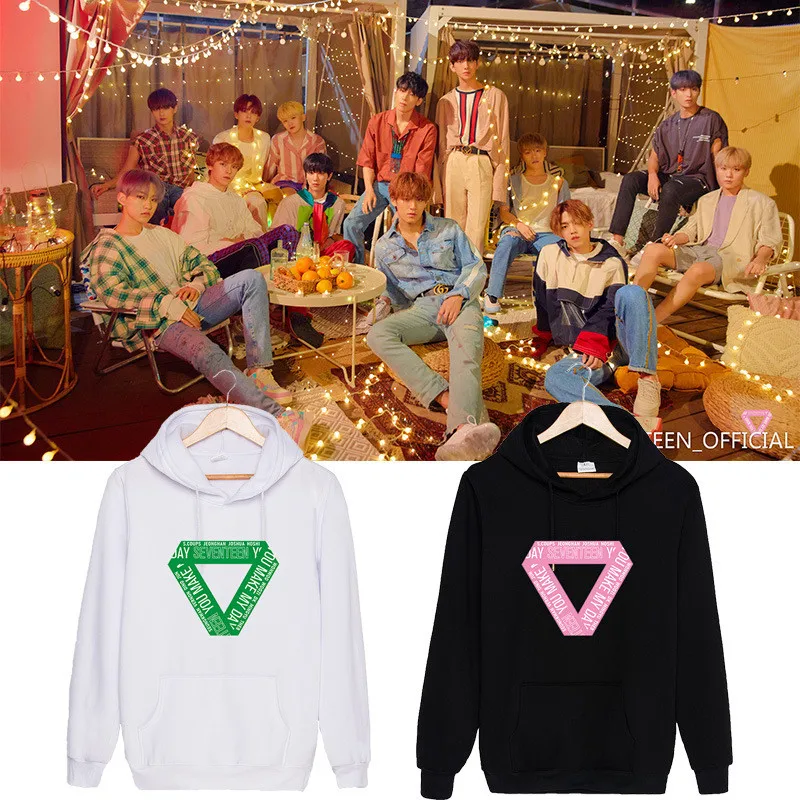 KPOP SEVENTEEN Mini 5th Album YOU MAKE MY дневные толстовки хип-хоп K-POP топы с капюшоном пуловеры K