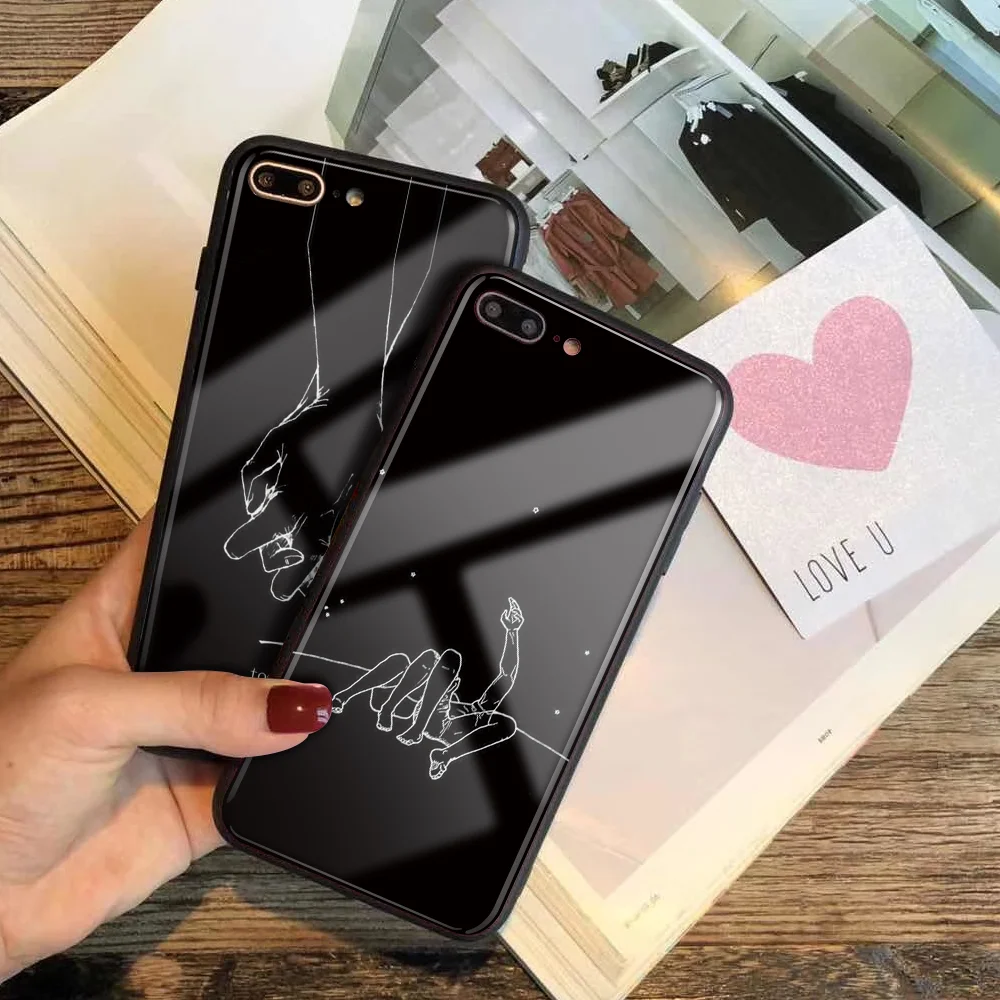 Заказной стеклянный чехол для телефона для iphone 11ProMax X 10 7 Plus 6s 6 capa DIY чехол из закаленного стекла для телефона для iphone XS 8 MAX XR 5 Simple