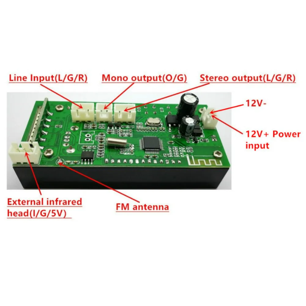 Tenghong MP3 декодер плата AC DC Bluetooth синий экран стерео выход для аудио автомобиля DIY FM USB SD WAV MP3 плеер запись