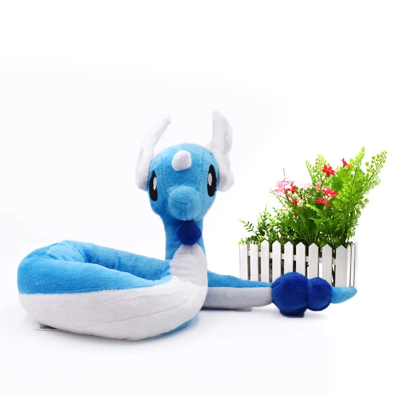 Dragonair blue 20 стилей Аниме Блестящий Mew Greninja Dragonair Psyduck Dragonite Kyogre Solgaleo Ho-Oh Magnemite мягкая плюшевая мультяшная кукла игрушка - Цвет: Dragonair blue