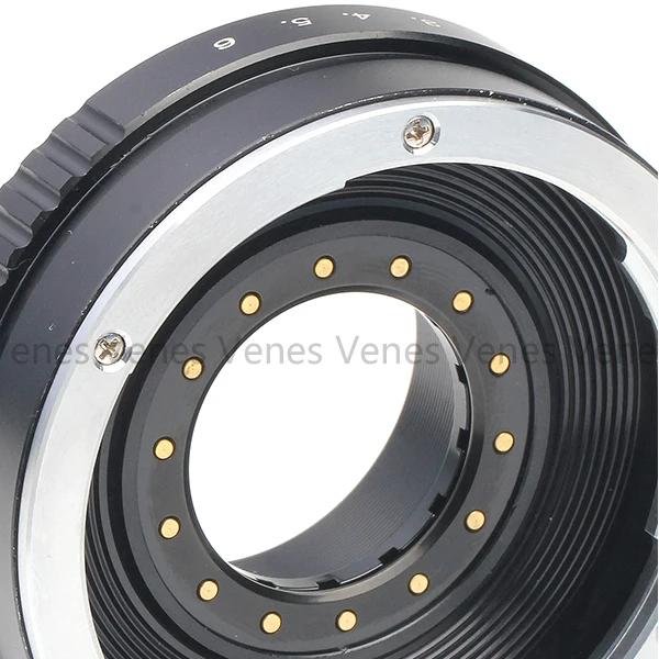 Кольцо адаптер для объектива Canon EOS EF на Nikon 1 J5 J4 S2 V3 AW1 J3 J2 J1 V2 S1 V1 (Регулируемая