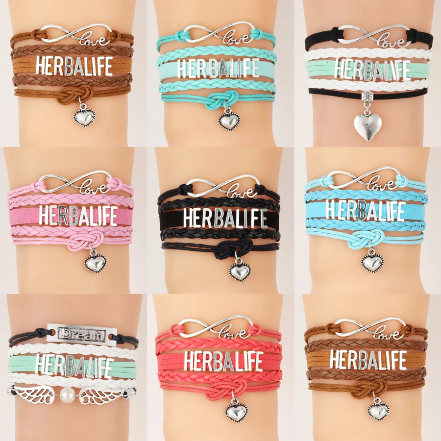 Женский браслет Infinity Love Herbalife 10 шт./лот|herbalife bracelet|handmade braceletbracelet jewelry |