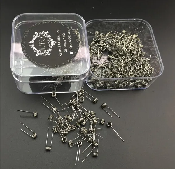 Leikidudu 100 шт атомайзер катушки 22 24 26 28 rda wick wire RDA RBA RTA испаритель против