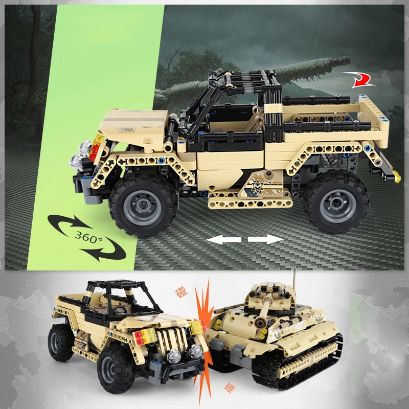 Nashan Motors Drive Rechargeable RC Car Bricks Technic Building Blocks Remote Control Boys Educational Toys For Children | Игрушки и